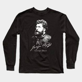 Georges Bizet. French composer. Classical Music. Long Sleeve T-Shirt